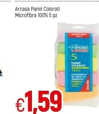 Famila Arcasa Panni Colorati Microfibra 100% offerta