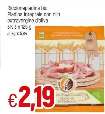 Famila Superstore Riccionepiadina Bio Piadina Integrale Con Olio Extravergine D'oliva offerta