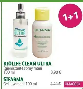 Biolife Clean Ultra Igienizzante Spray Mani 100ml