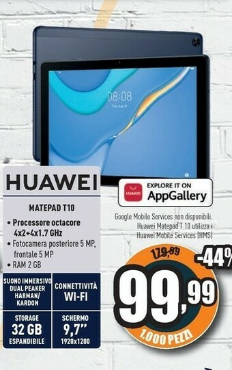 Unieuro Huawei Matepad T10 offerta