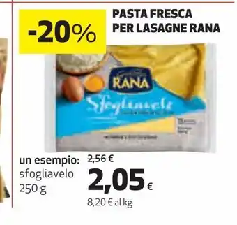 Ipercoop Pasta fresca per lasagne rana offerta