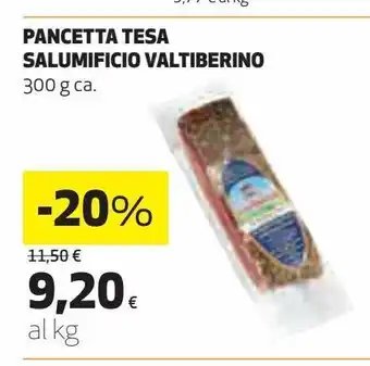 Ipercoop Pancetta tesa salumificio valtiberino offerta