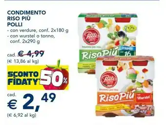 Esselunga Polli Risopiù Insalata Per Riso Senz'Olio Alle Verdure 180 G(ml) offerta