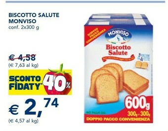 Esselunga Monviso Biscotto Salute Con Mirtilli 300 G(ml) offerta