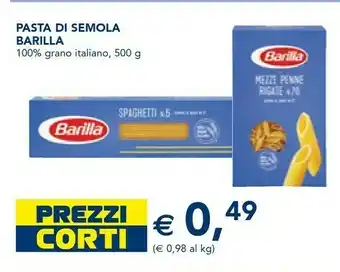 Esselunga Barilla Mezze Penne Rigate 500 G(ml) offerta