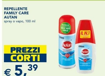 Esselunga Autan Repellente Family Care offerta