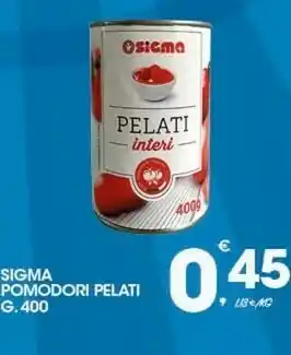 Sigma Sigma Pomodori Pelati 400 G offerta