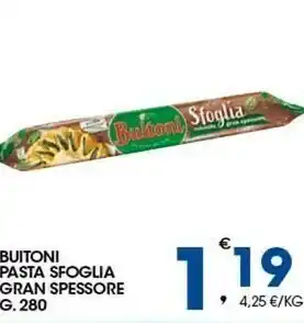 Sigma Buitoni Pasta Sfoglia Gran Spessore 280 G offerta