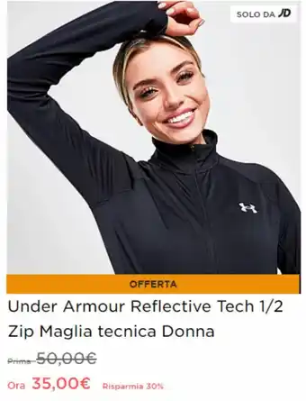 Under Armour Reflective Tech 1/2 Zip Maglia tecnica Donna