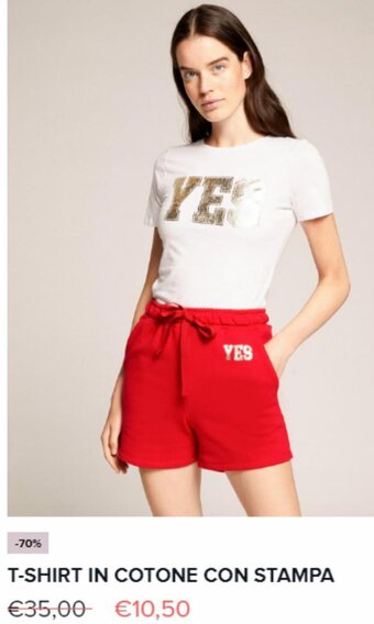 T-Shirt in Cotone con Stampa