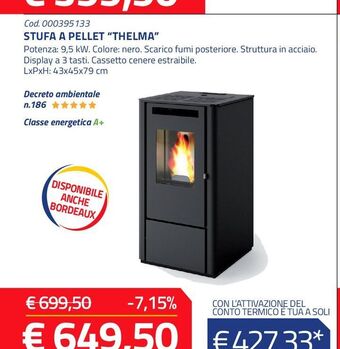 Eurobrico Stufa a pellet offerta