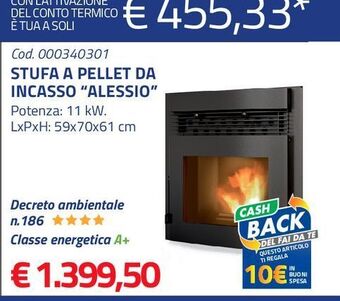 Eurobrico Stufa a pellet offerta