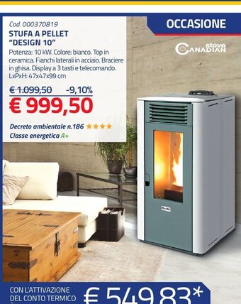 Eurobrico Stufa a pellet offerta