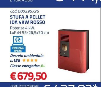 Eurobrico Stufa a pellet offerta