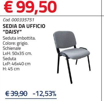 Eurobrico Sedia da ufficio offerta