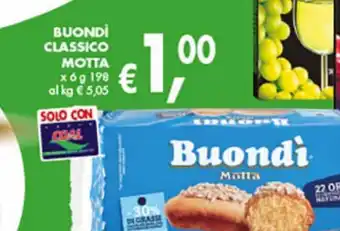 Supermercato Coal Buondì classico motta x 6 g 198 offerta