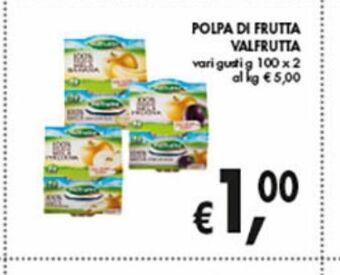 Supermercato Coal Polpa di frutta valfrutta offerta