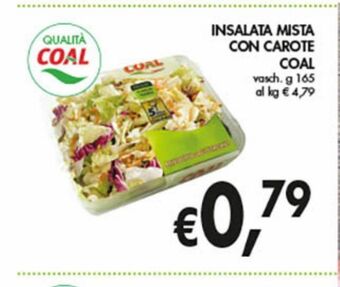Supermercato Coal Insalata mista con carote coal offerta