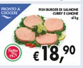 Coal City Fish burger di salmone curry e limone offerta
