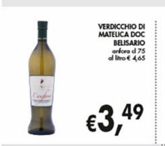 Supermercato Coal Verdicchio di matelica doc belisario offerta