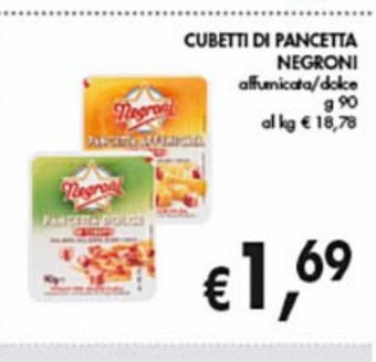 Coal City Cubetti di pancetta negroni offerta