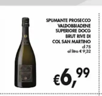 Spumante valdobbiadene superiore docg brut rive di col san martino