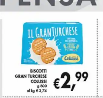 Supermercato Coal Biscotti gran turchese colussi offerta