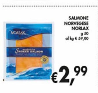 Supermercato Coal Salmone norvegese norlax g 50 offerta