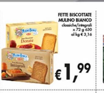 Supermercato Coal Fette biscottate mulino bianco offerta