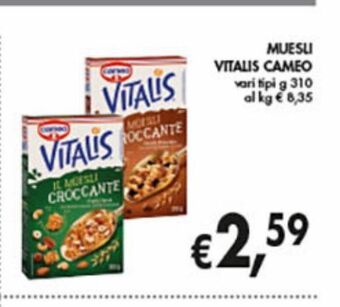 Supermercato Coal Muesli vitalis cameo offerta