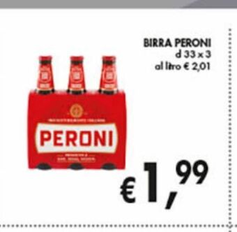 Supermercato Coal Birra peroni cl 33 x 3 offerta