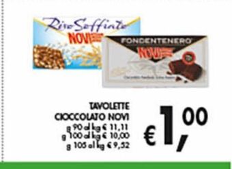 Supermercato Coal Tavolette cioccolato novi offerta