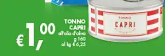Supermercato Coal Tonno capri all'olio di oliva g 160 offerta
