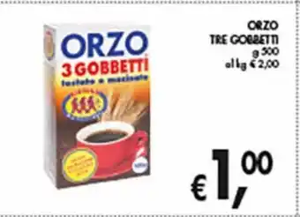 Supermercato Coal Orzo tre gobbetti g 500 offerta