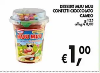 Supermercato Coal Dessert muu muu confetti cioccolato cameo g 125 offerta