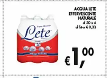 Supermercato Coal Acqua lete effervescente naturale cl 50 x 6 offerta