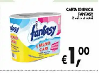 Supermercato Coal Carta igienica fantasy 2 veli x 4 rotoli offerta