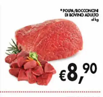 Supermercato Coal Polpa/bocconcini di bovino adulto al kg offerta