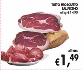 Supermercato Coal Tutto prosciutto salpiceno offerta