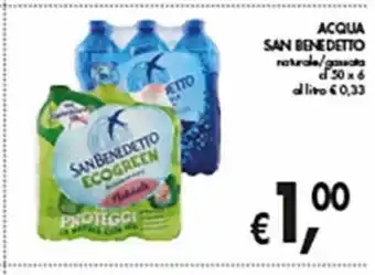 Supermercato Coal Acqua san benedetto naturale/gassata cl 50 x 6 offerta