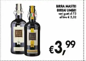 Supermercato Coal Birra mastri birrai umbri vari gusti cl 75 offerta