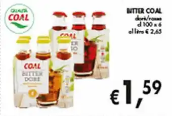 Supermercato Coal Bitter coal dorè/rosso cl 100 x 6 offerta