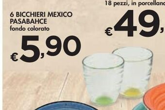 Bennet 6 bicchieri mexico pasabahce offerta