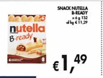 Snacks nutella b-ready x 6 g 132