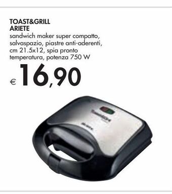 Bennet Toast&grill ariete offerta