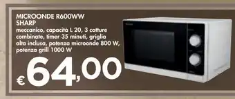 Microonde r600ww sharp