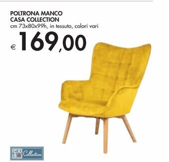 Bennet Poltrona manco casa collection offerta