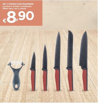 Bennet Set 5 coltelli con pelapatate offerta