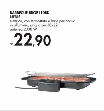 Bennet Barbecue bbqe110bk nedis offerta