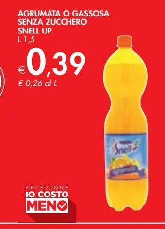 Bennet Agrumata o gassosa senza zucchero snell up offerta